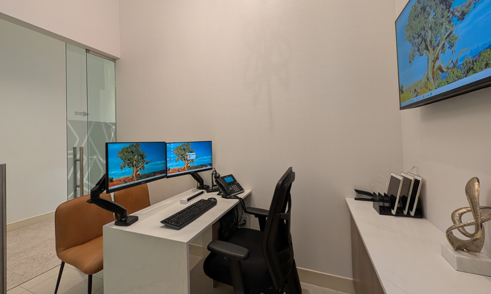 private consultation room at east vancouver dental office